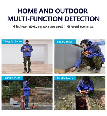 Detector de fugas de tubos Pqwt-L7000 para exterior e interior Profundidade de 5 metros