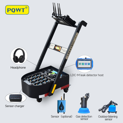 Equipamento sondando ultrassônico do detector de escape 9m da tubulação de água de PQWT LDC