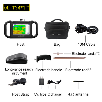 Série TYM RS Multifuncional Pesquisa de Água Pesquisa Geofísica Detector de Água de Poço Detector Subterrâneo