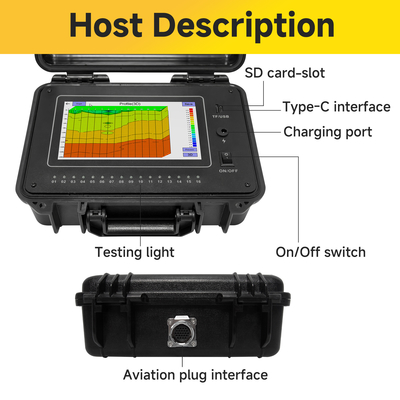 TYM Série D Detector de água de poço de 500 m Detector subterrâneo de 16 canais Equipamento de pesquisa geofísica
