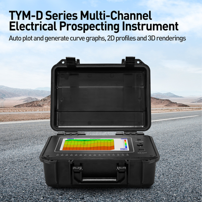 TYM Série D Detector de água de poço de 500 m Detector subterrâneo de 16 canais Equipamento de pesquisa geofísica