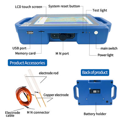 PQWT S150 Detector de Água Subterrânea 150m Profundidade Cartografia Automática