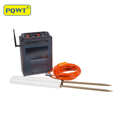Detector de água portátil PQWT TC1200 com mapeamento automático de profundidade de 1500 m e equipamento de levantamento geofísico de tela sensível ao toque HD de 7 polegadas