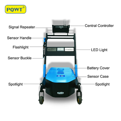 15M Smart Water Pipeline Leakage Detection Trolley 9m Profundidade PQWT LDC