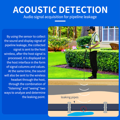 Encanamento sem fio PQ BT 3 do detector de escape da água subterrânea em 1 5000HZ Multifunction