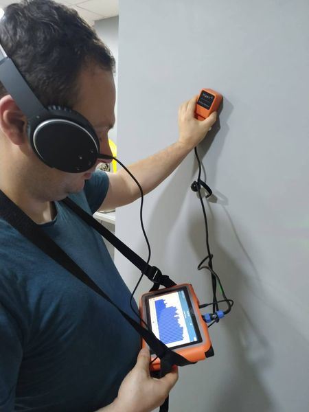 Equipamento de detecção de fugas de água 5 metros Tubulação interior e exterior 2