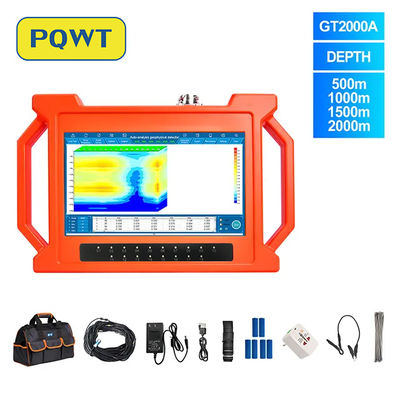 PQWT-GT2000A Subterrâneo Poço de Água Profunda Perfuração 2000m Análise automática de mapa 3D Detector de águas subterrâneas de detecção rápida