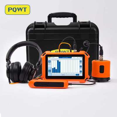 Detector de fugas PQWT-125B com reconhecimento de fugas AI e ressonância de dupla membrana para precisão de ± 1m na detecção de tubulações de água