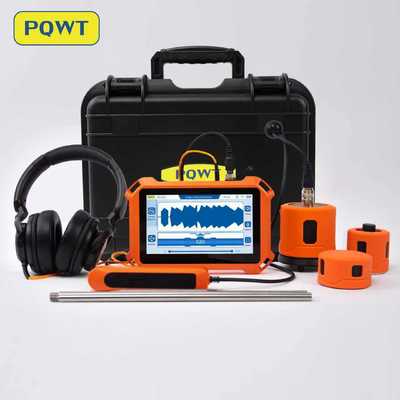 Detector de fugas PQWT-125C com análise acústica de IA e filtragem de ruído para visualização de forma de onda de domínio temporal em tubulações de água