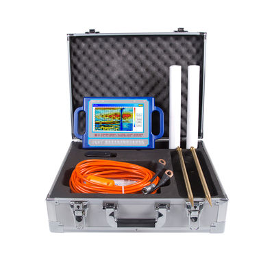 Detector de água PQWT S500 com tela LCD, bateria de lítio recarregável e frequência tripla para detecção de água subterrânea