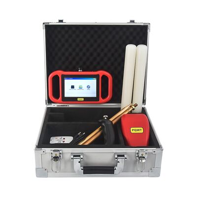 Detector de água da série PQWT-TCM com profundidade de detecção de 150m/300m/500m, tela LCD sensível ao toque e bateria de lítio recarregável para detector de água subterrânea